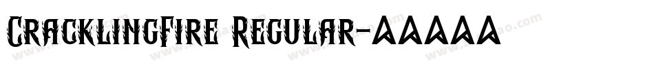 CracklingFire Regular字体转换